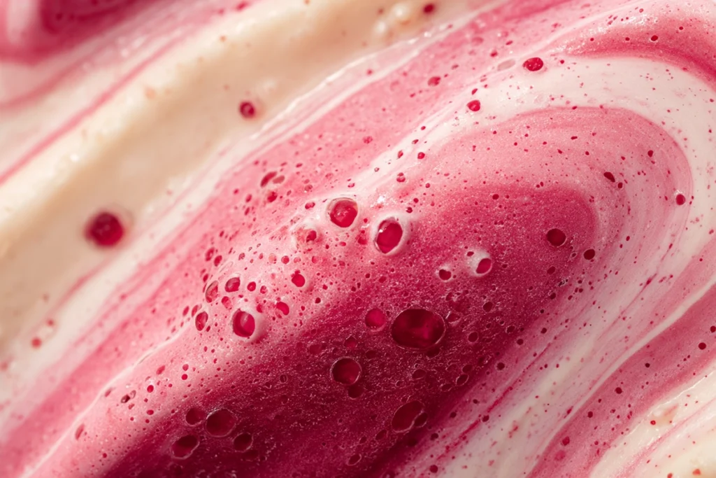 overhead ingredients for Shirley Temple Ice Cream Float arranged in glass bowls
