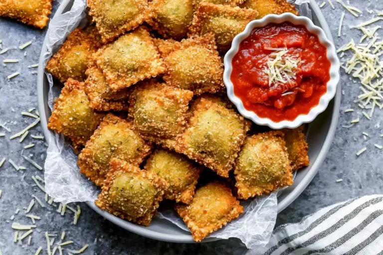 Mohamed Ayad's Toasted Ravioli Recipe with Parmesan and Marinara Sauce