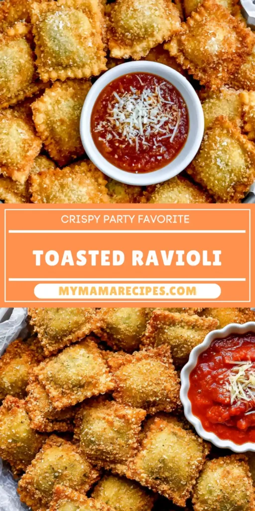 Toasted Ravioli: A Crispy St. Louis-Style Appetizer 4 Golden toasted ravioli recipe served with Parmesan and warm marinara sauce