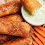 Mohamed Ayad's Buffalo Chicken Egg Rolls Recipe