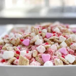 finished bowl of Cupid Crunch Trail Mix in a modern kitchen hero