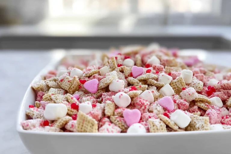 finished bowl of Cupid Crunch Trail Mix in a modern kitchen hero