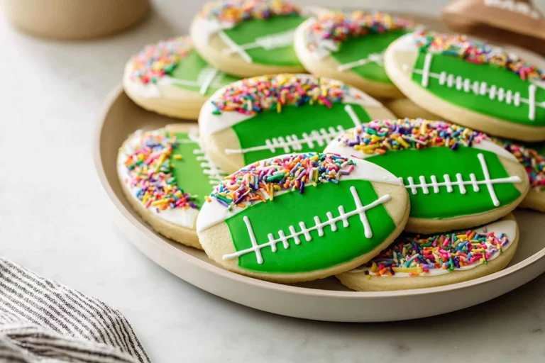 football stadium sugar cookies hero shot