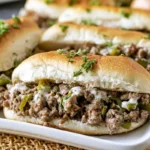 ground beef philly cheesesteaks recip