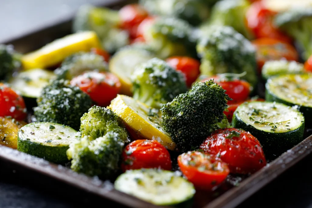 Roasting vegetables step for Healthy Dinners for Weight Loss