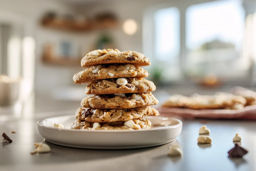 serving platter of finished marry me cookies with soft chewy centers visible