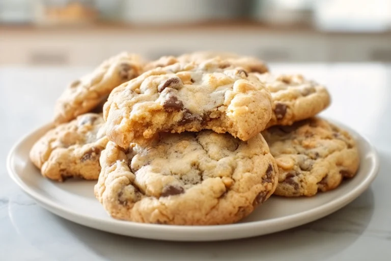 photorealistic rolls royce cookies stacked on a modern kitchen counter