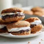 finished smores whoopie pies on a modern countertop with natural light