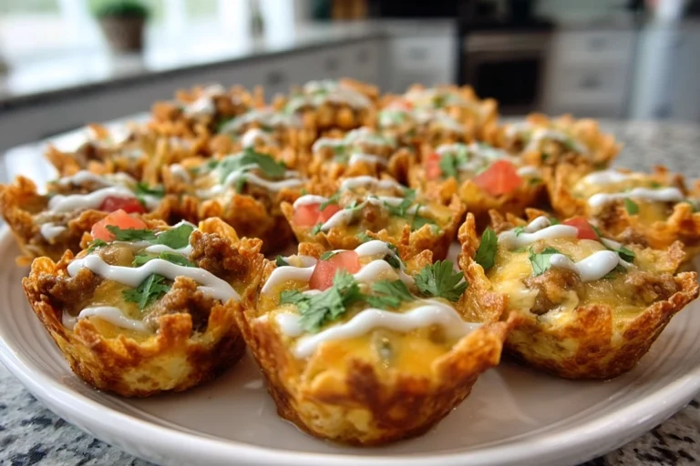 Taco Ranch Bites served warm with melted cheese and ranch flavor