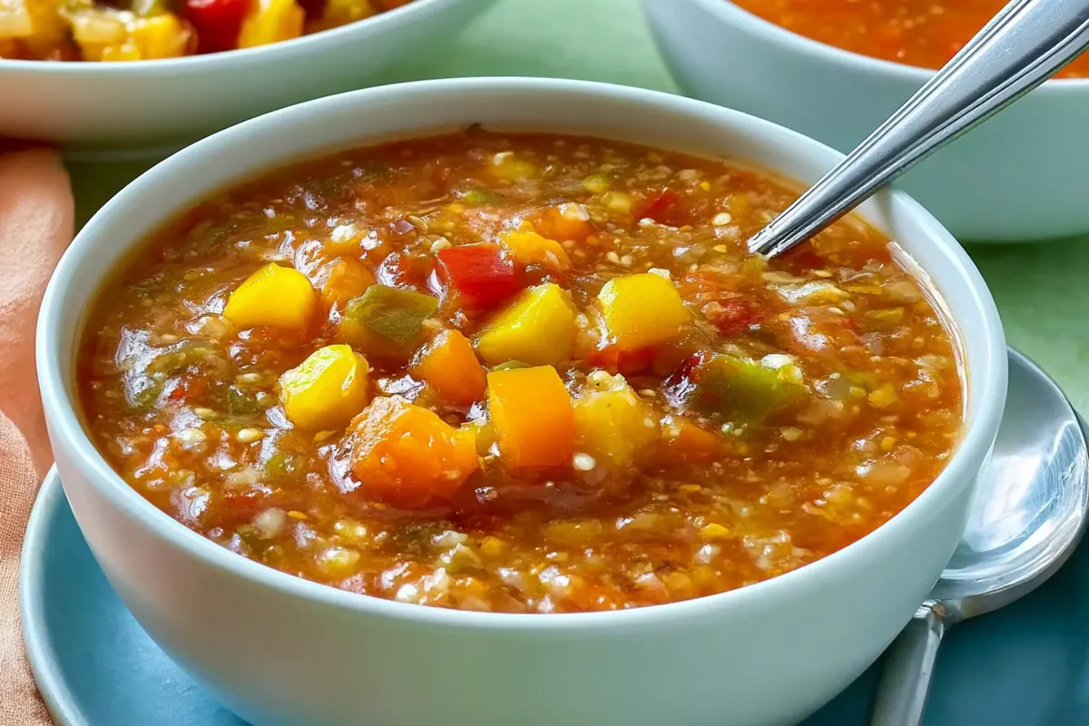 Pepper Soup with Roasted Bell Peppers and Garlic 1 Mohamed Ayad's Pepper Soup with Roasted Bell Peppers and Garlic Recipe