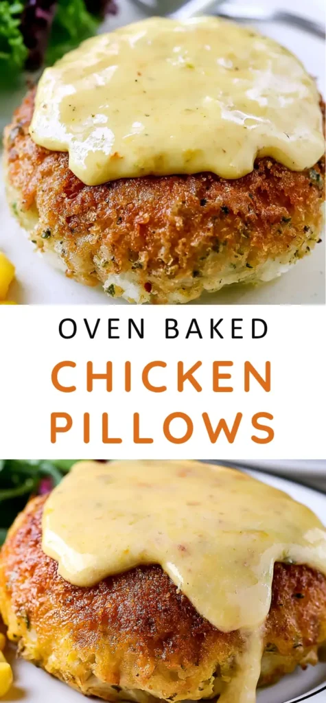 Chicken Pillows with Creamy Chicken Gravy 10 Chicken Pillows recipe with creamy chicken filling, crescent dough, and warm gravy