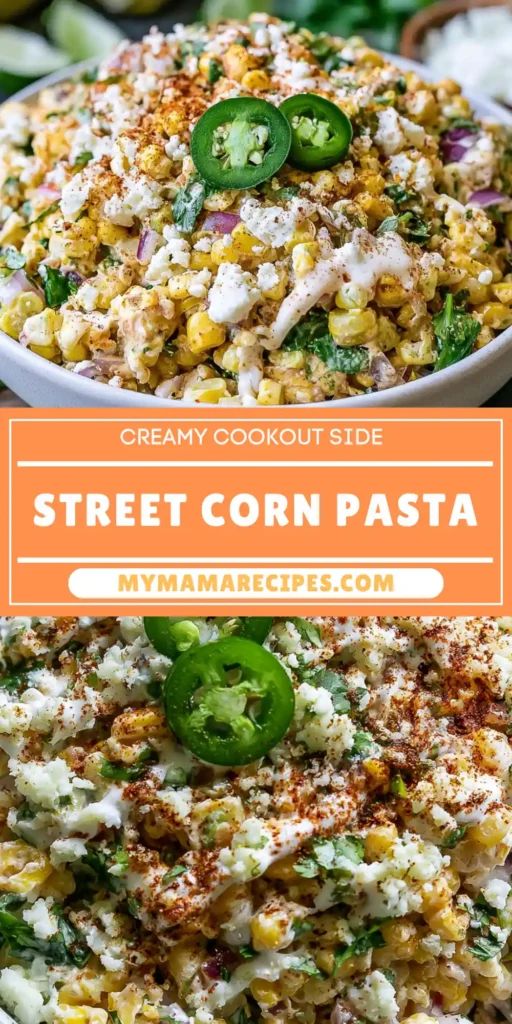 Street Corn Pasta Salad with Charred Corn and Cotija 8 Creamy Street Corn Pasta Salad recipe with charred corn and cotija cheese
