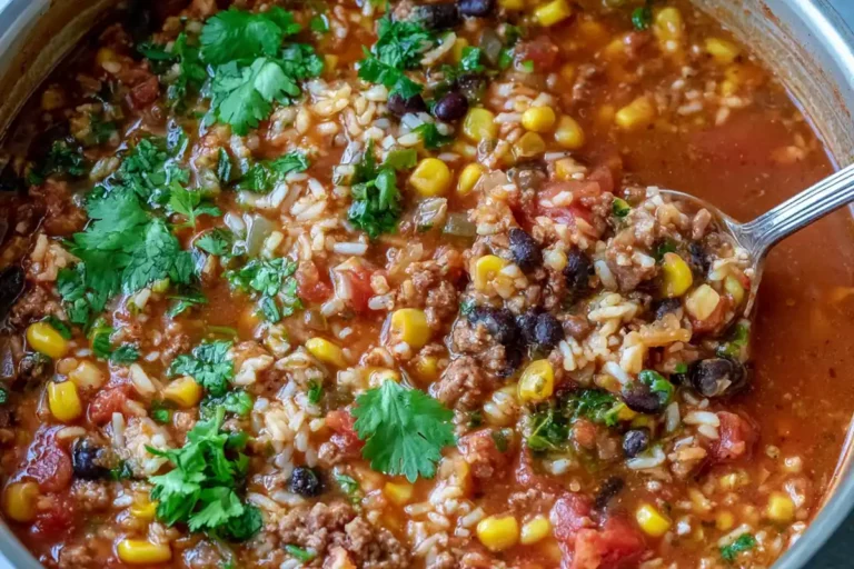 Mohamed Ayad's Mexican Beef and Rice Soup Recipe