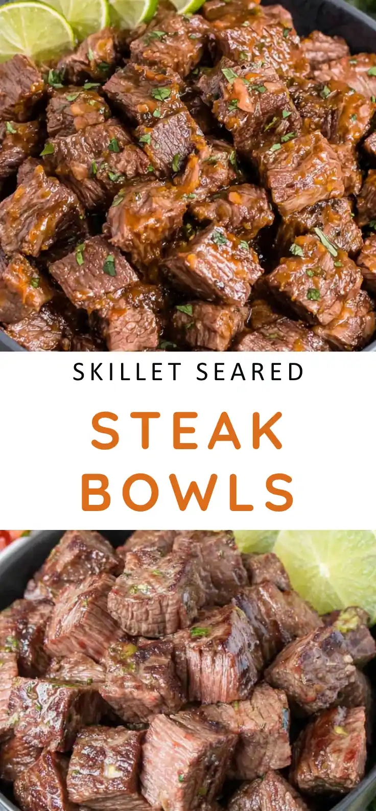Chipotle steak seasoning recipe served with tender steak pieces, lime, salsa, and guacamole