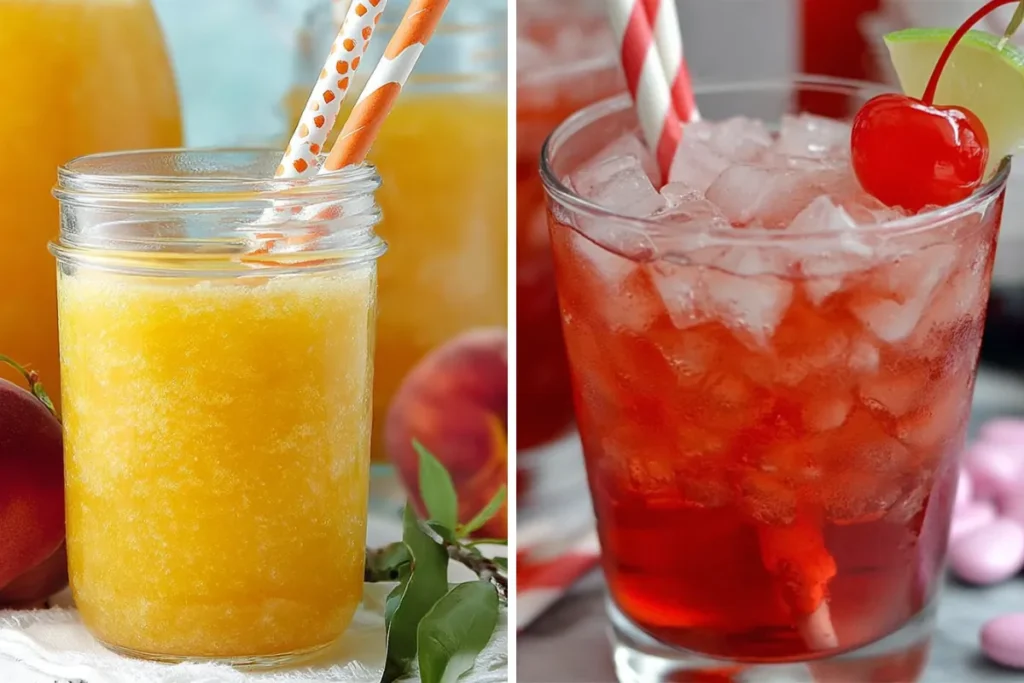 Citrus Berry Punch served in mason jars for a party