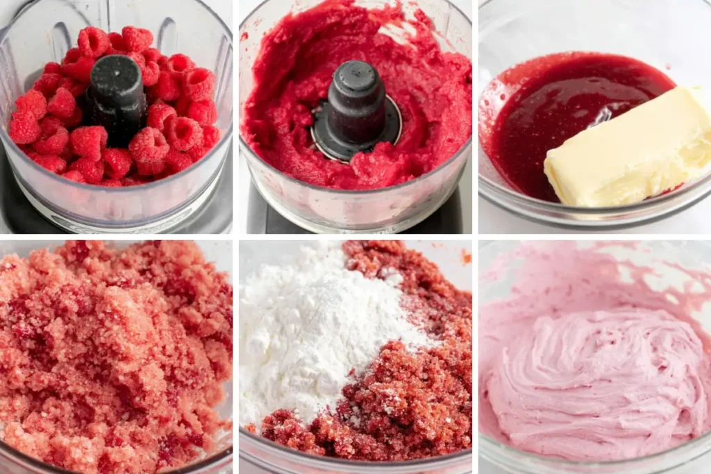 raspberry-puree-straining-process