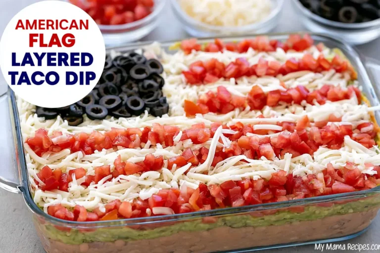 Mohamed Ayad's American Flag Layered Taco Dip Recipe