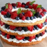Mohamed Ayad's Angel Food Cake with Berries Recipe